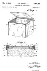 Patent illustration of a Ben Hur Freezer Company Freezer (C) InspectApedia.com