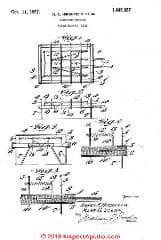 Electric toaster patent  Hirshfeld 1926 included asbestos (C) InspectApedia.com