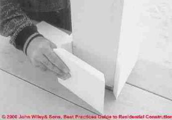 Installing vinyl building trim (C) Wiley and Sons, S Bliss