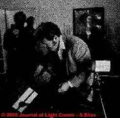 House Doctor performing Infrared scan of attic hatch (C) D Friedman S Bliss PEP