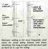 Wood siding failure prevention  (C) Daniel Friedman