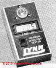 Lynn Model 7400 CO Gas Detector (C) InspectAPedia Matzen