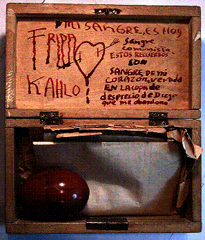 Wooden Memento Box, Frida Kahlo Collection © D Friedman at InspectApedia.com 