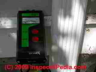 Moisture meter in paint (C) Daniel Friedman