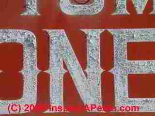 Paint failure example (C) Daniel Friedman