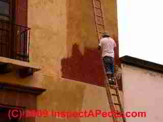 Stucco wall paint in San Miguel de Allende Mexico (C) Daniel Friedman