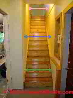Stairway and stair tread width (C) Daniel Friedman