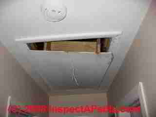 Unsafe attic pull down stair (C) Daniel Friedman