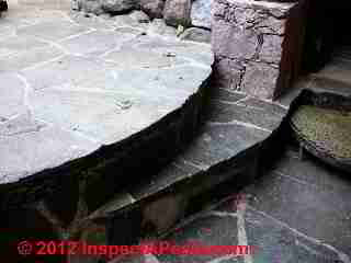 Stair trip slip and fall hazard example - using color cues (C) Daniel Friedman