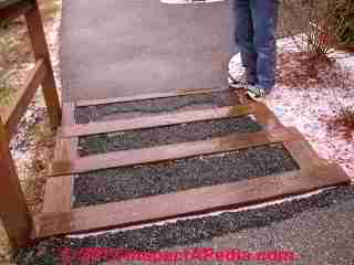 Landscape tie and asphalt exterior stairs (C) Daniel Friedman