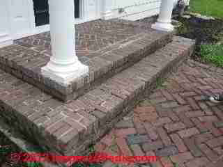 Loose brick exterior stairs (C) D Friedman