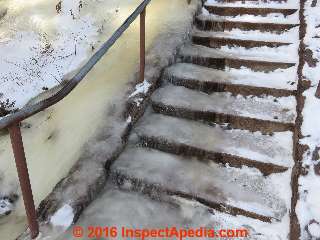Icy stairs in Minnesota (C) Daniel Friedman