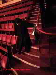 Handrail at the Metropolitan Opera is graspable where needed © D Friedman at InspectApedia.com 