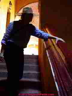Stair railing too fat (C) Daniel Friedman