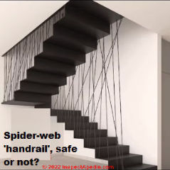 Spiderweb handrail design by Mexico architect 