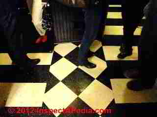 Stair trip slip and fall hazard example - using color cues (C) Daniel Friedman