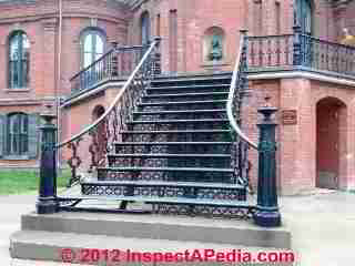 Closed riser stairs Maria Mitchell Observatory Vassar College (C) Daniel Friedman