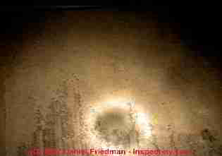 Photograph of a dirt blocked air conditioning evaporator coil