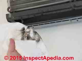 Split system air conditioner mold contamination clean-out (C) Daniel Friedman