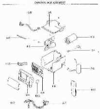 Example parts list for window A/C unit from Sears 
