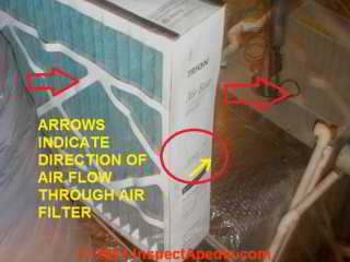 Trion air filter with arrow showing direction of air flow (C) Daniel Friedman