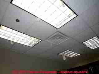 Photograph of client using tissue to look for air conditioning air flow