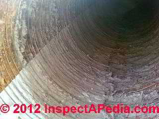 Flex duct appears to be missing liner (C) Daniel Friedman