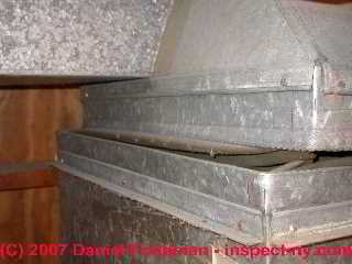 Photograph of the vibration damper of an air conditioning and heating air handler blower unit