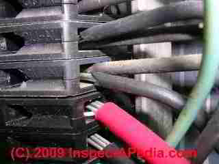 Improper aluminum to copper wire double tapping (C) Daniel Friedman