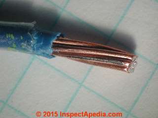 Copper clad multi-strand #12 aluminum wire (C) Daniel Friedman