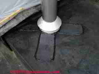 Metalbestos chimney cleanout (C) D Friedman