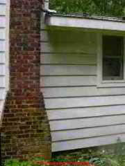 Low shoulders on a brick chimney (C) Daniel Friedman