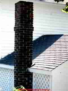 Photograph of a loose chimney.