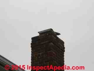 Chimney top blocked by flat stone or slate (C) Daniel Friedman