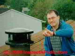Soot at a chimney top may mean very unsafe conditions (C) Daniel Friedman