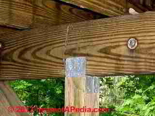Deck post to beam connector (C) Daniel Friedman