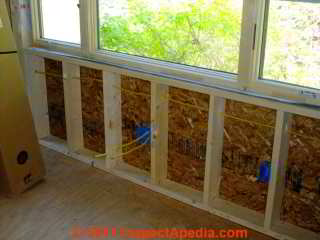 Plastic electrical boxes in new electrical wiring installation (C) Daniel Friedman InspectApedia.com