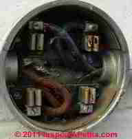 Electric meter base no arcing (C) Daniel Friedman
