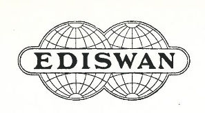 Ediswan Electric Company Ltd Logo from 1921 catalog - at InspectApedia.com