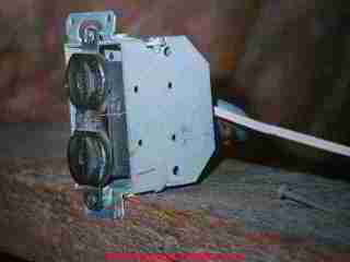 Color coding of wires to properly connect an electrical outlet (C) Carson Dunlop