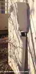 Gap in electric service conduit connection (C) 2010 HankeyandBrown.com