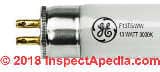 GE F13 T5 Bulb at InspectApedia.com