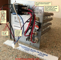 Goodman Electric Heat Kit wiring (C) InspectAepedia.com Hillpc