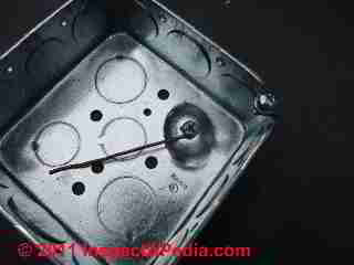 Ground connection in junction box (C) D Friedman