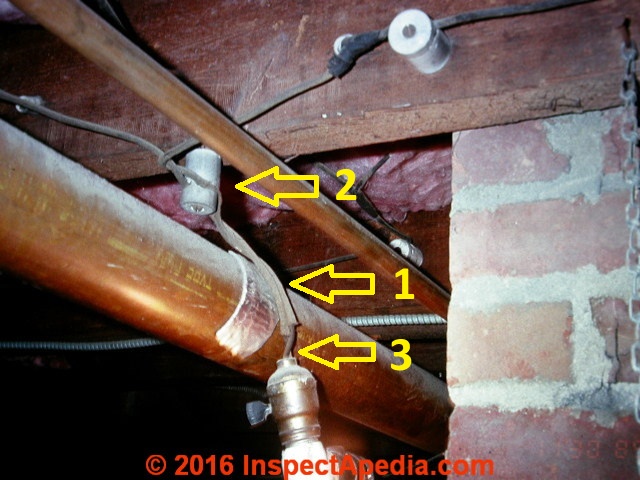 Light wire hung over copper pipe (C) Daniel Friedman