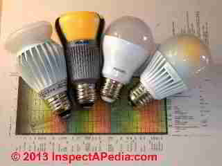 LED light bulb comparison of Lumens (C) Daniel Friedman