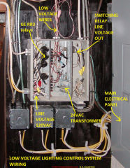 Low voltage lighting control system wiring & components or devices (C) InspectApedia.com David Goldstein