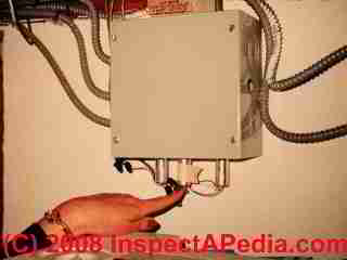 Photograph of a low voltage electrical wiring relay switch.