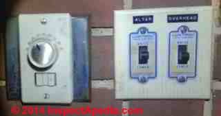 GE low voltage wiring switches, relays and junction box (C) InspectAPedia