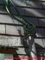 Electric service masthead leaks (C) Roger Hankey
